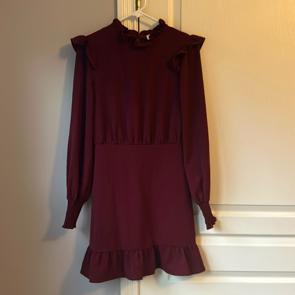 She + Sky maroon dress
